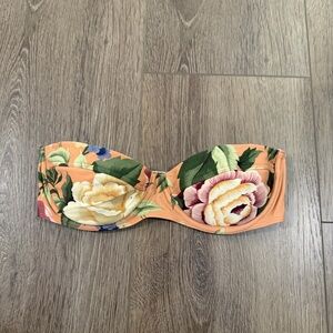 Zimmermann 0 AB Floral Strapless Bikini Top